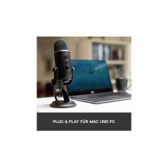 "Blue Microphones Yeti - Premium Cardioid & Stereo Switchable Microphone Cable, 45m, Versatile & High-Quality Sound - 5099206084